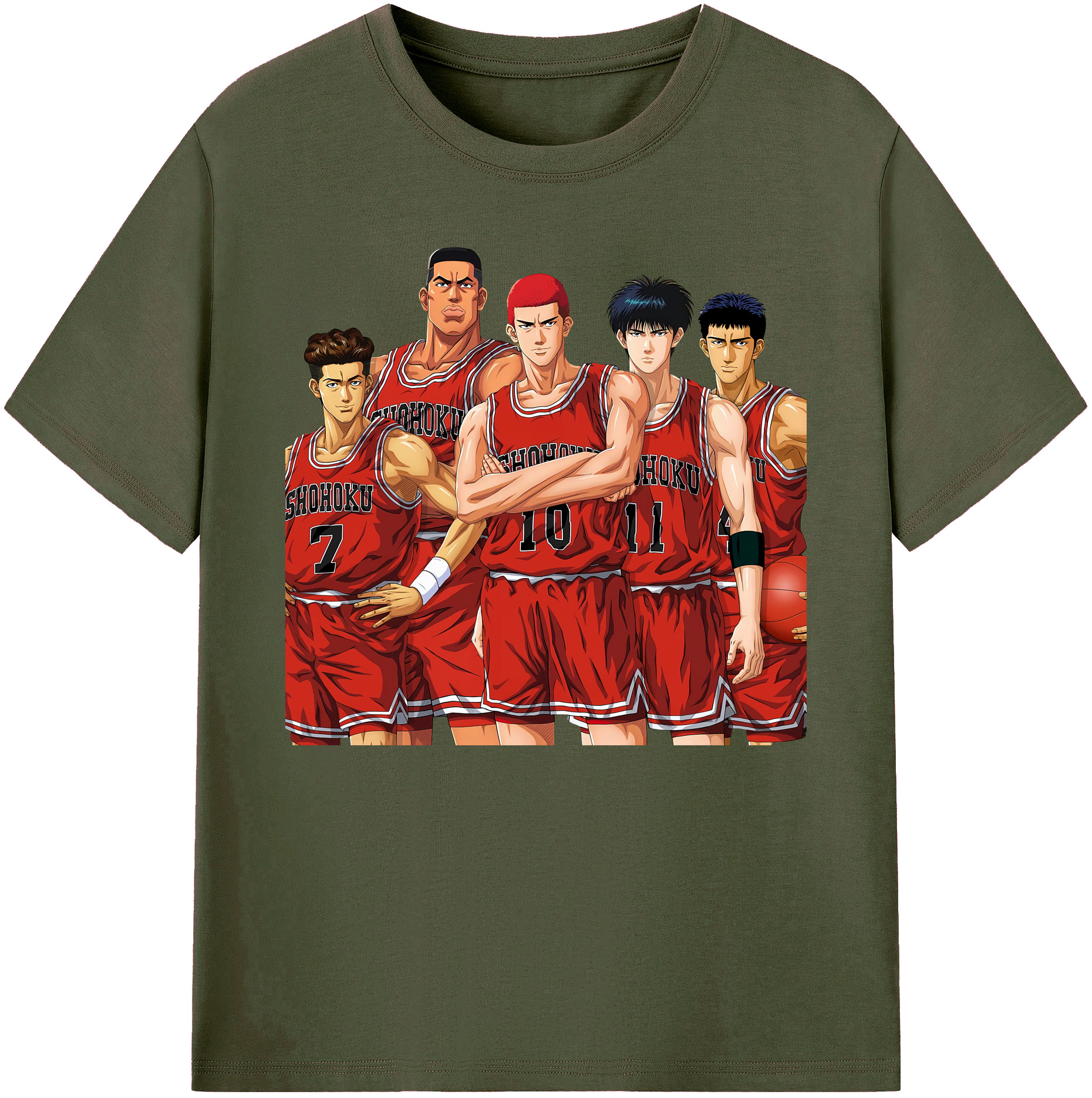 （画像用） SLAM DUNK／スラムダンク 綿100％ メンズ半袖Tシャツ｜肌触りやわらか＆通気性